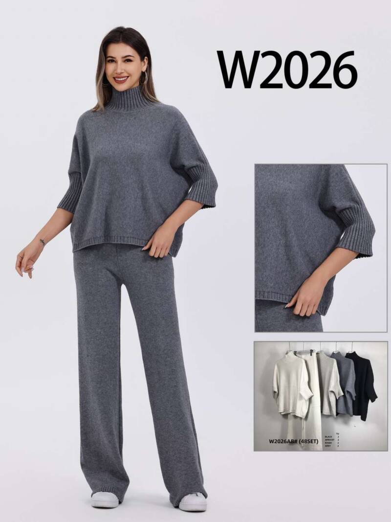 Komplet  damska (Francja produkt) Roz Standard, Mix Kolor .Paczka 8 szt